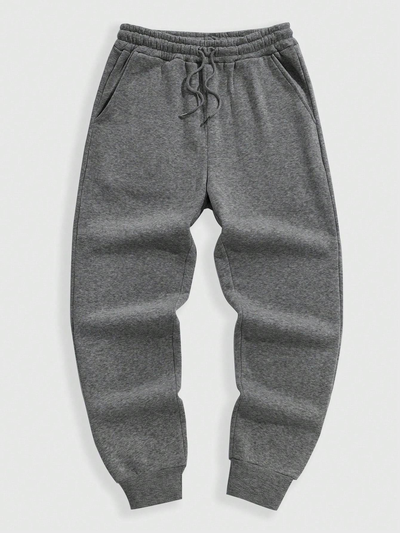 Men's Solid Color Drawstring Waist Sweatpants