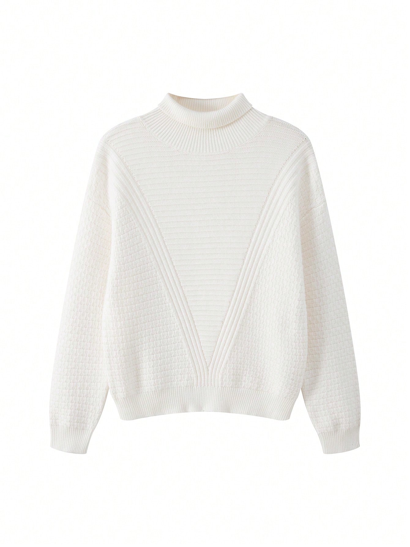 Boys' Solid Color Drop Shoulder Sweater