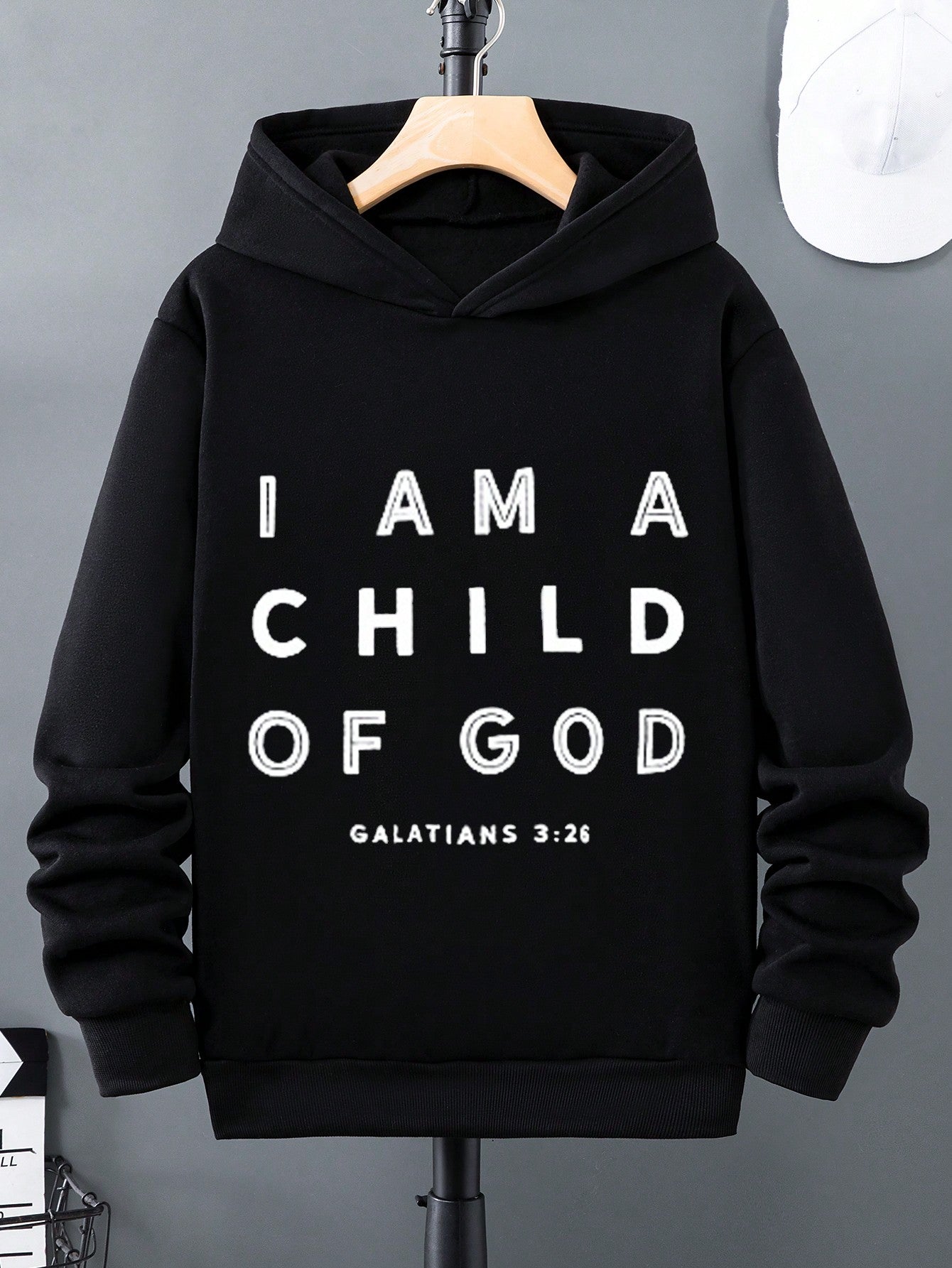 Tween Boy Long Sleeve Autumn Winter Style Hooded Sweatshirt