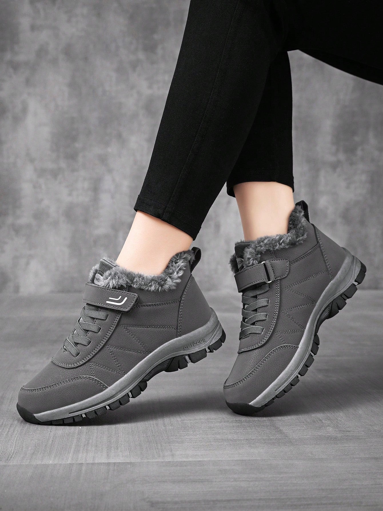 Women's Winter Thick Warm Waterproof Sports Shoes For Middle-aged And Elderly