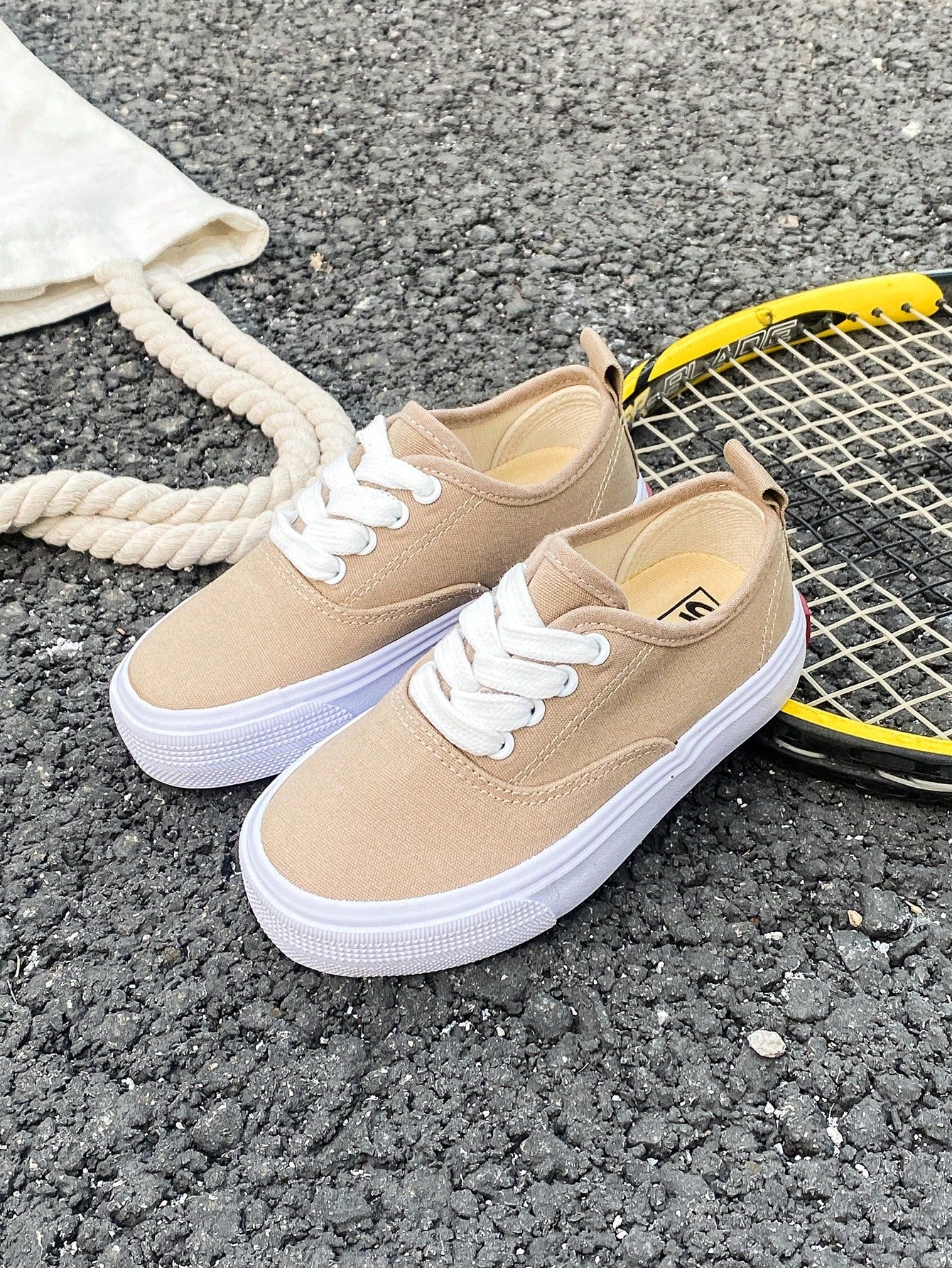 Kids Canvas Shoes, Spring/Fall Korean Style Simple Design Boys/Girls Low Top Casual Athletic Shoes, Classic And Versatile Fashionable Canvas Shoes, Perfect For Sports And Skateboarding