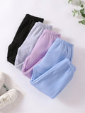 Young Girl Simple And Versatile Casual Streetwear Four-Piece Set Including Trousers And Jumpsuit, For Autumn And Winter