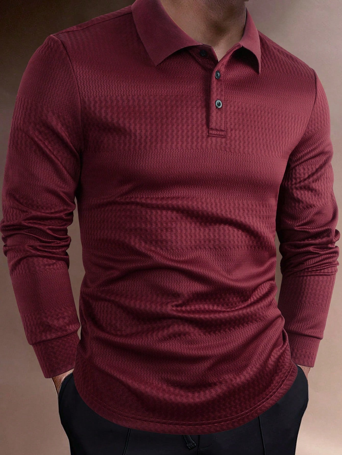 Men Solid Polo Shirt