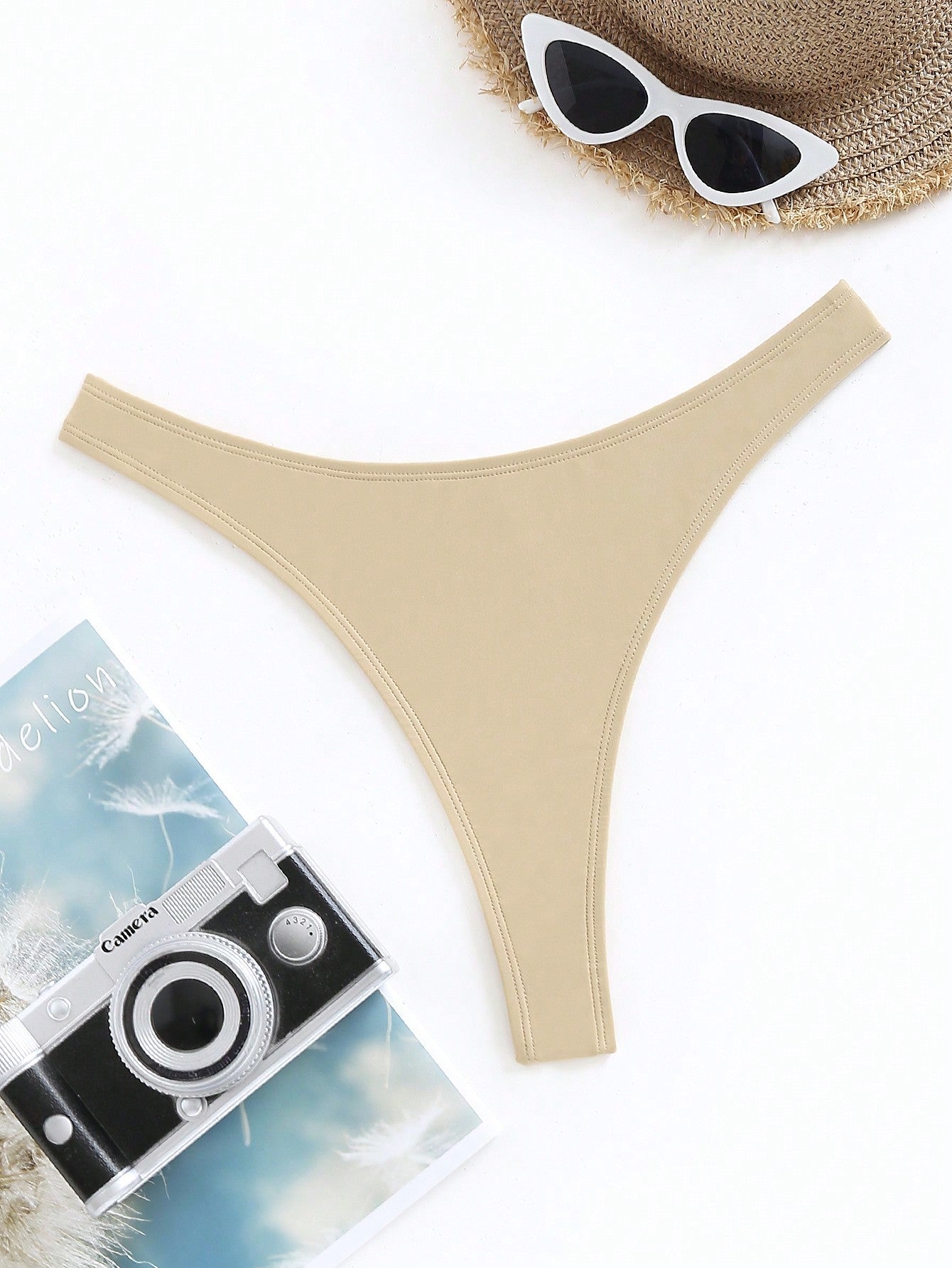 Swim Summer Beach High Cut Thong Bikini Panty