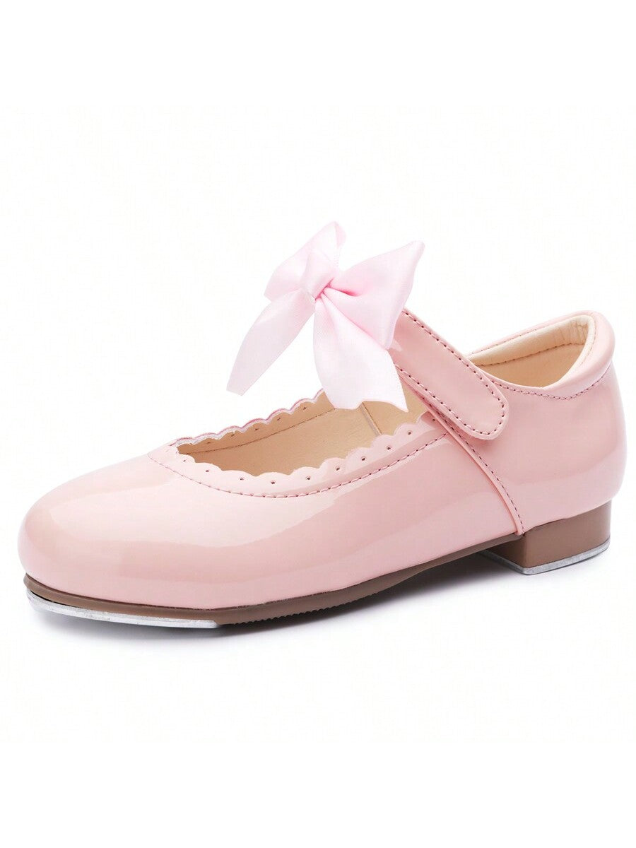 Lace Up Leather Tap Shoes Dance For Girls Little Kid Big Kid