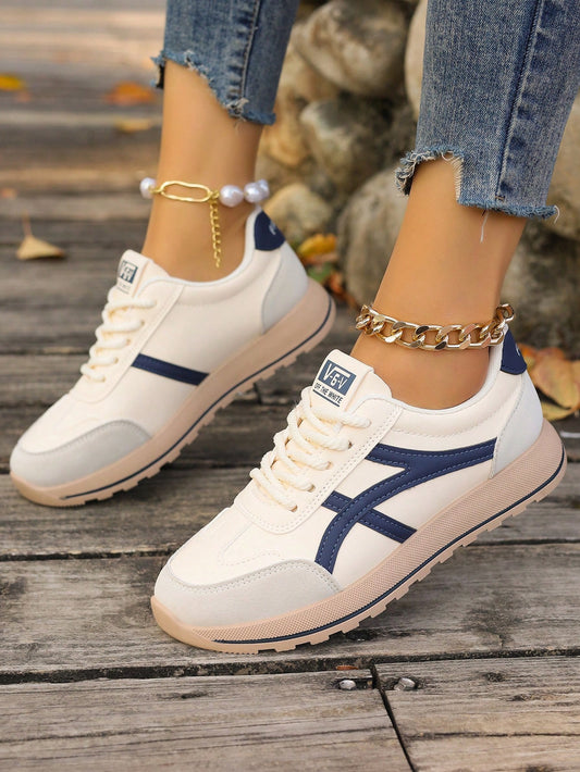 2023 New Arrival Women's De Safety Shoes, Casual Sport Sneakers With Thick Soles, White Color