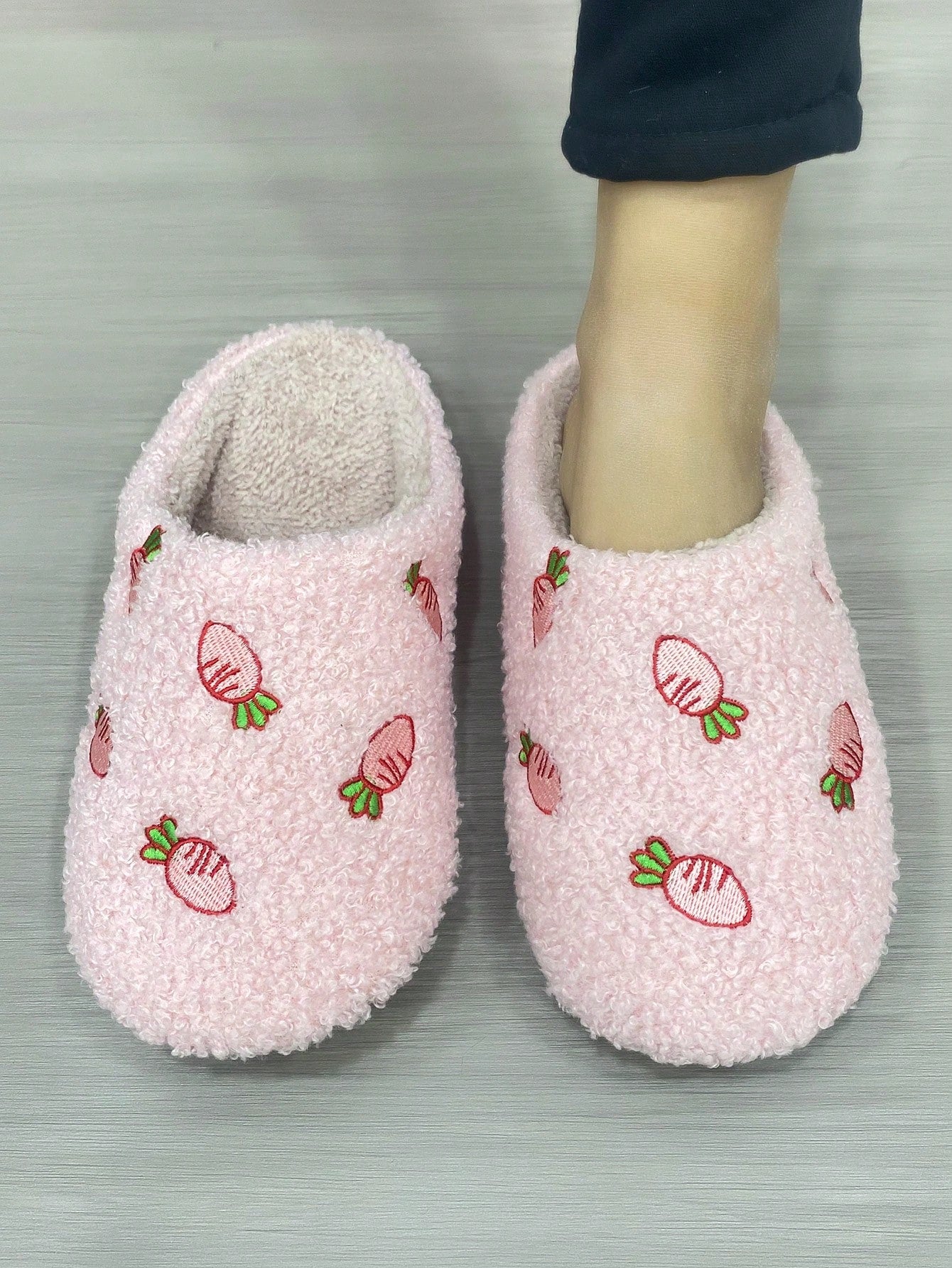 Ladies' Soft-Sole Plush Indoor Slippers, Warm & Lightweight For Autumn And Winter, Bedroom