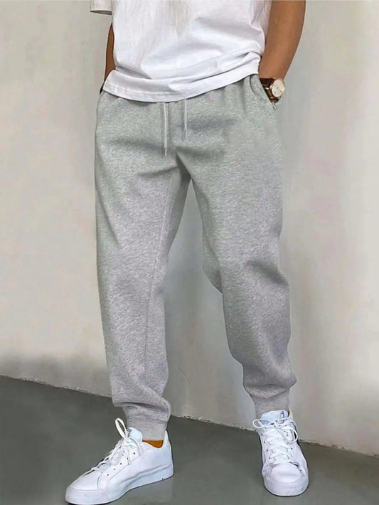 Men's Plus Size Drawstring Fleece Sweatpants