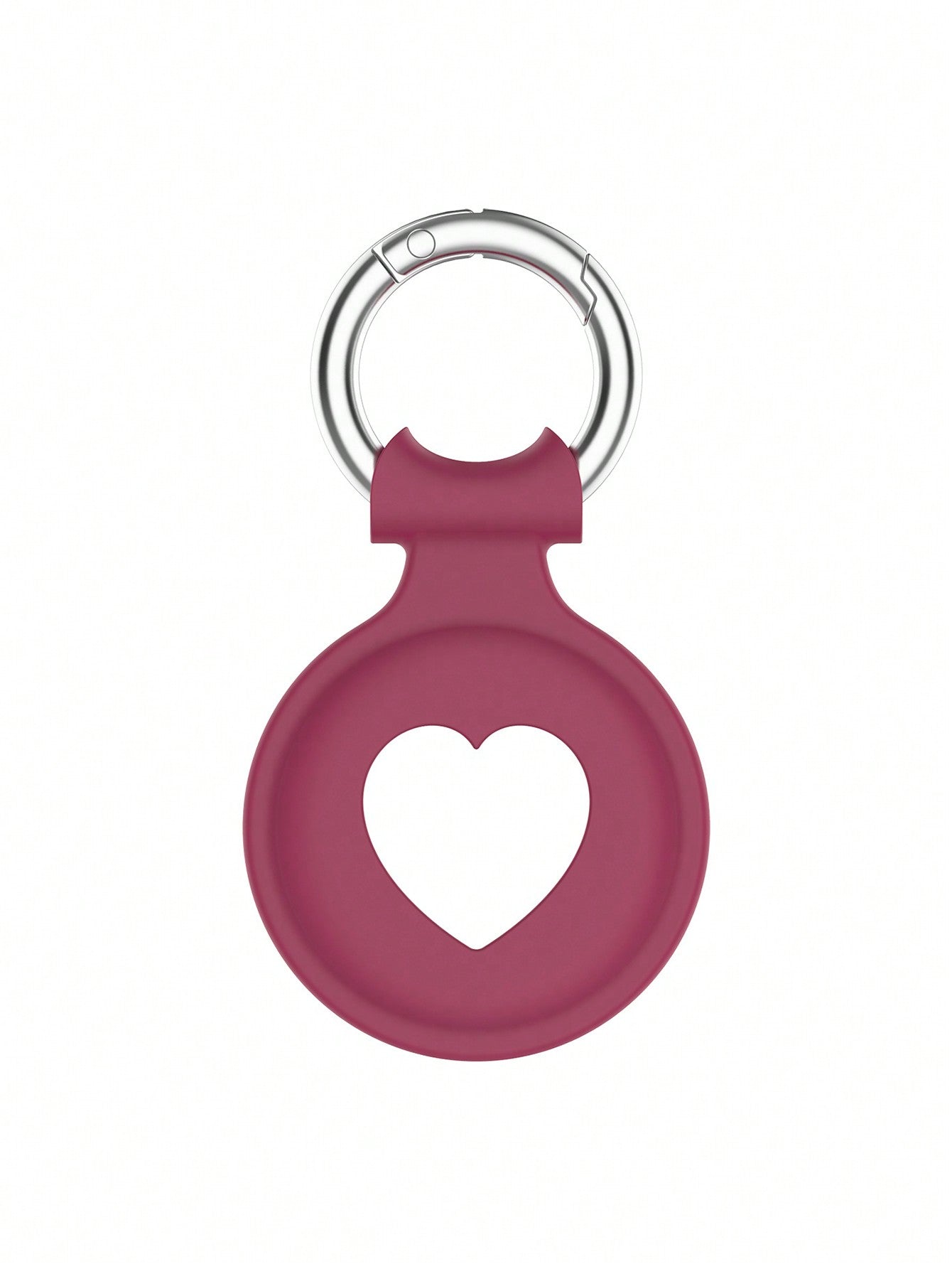 Heart Shaped Silicone Protective Case Compatible With Apple Airtag Anti-Loss Tracker (Airtag Not Included)