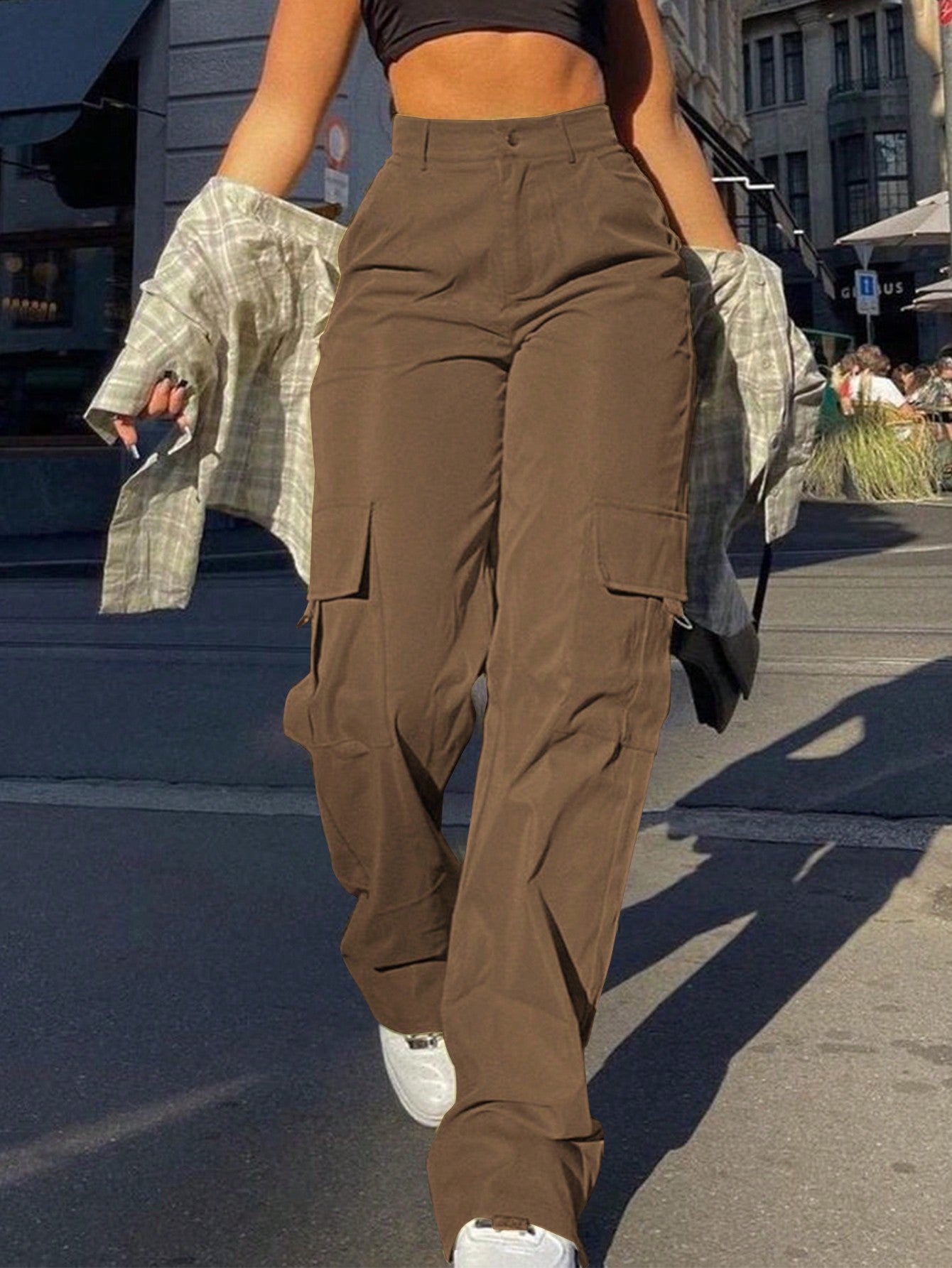 Women's Pocketed Cargo Pants