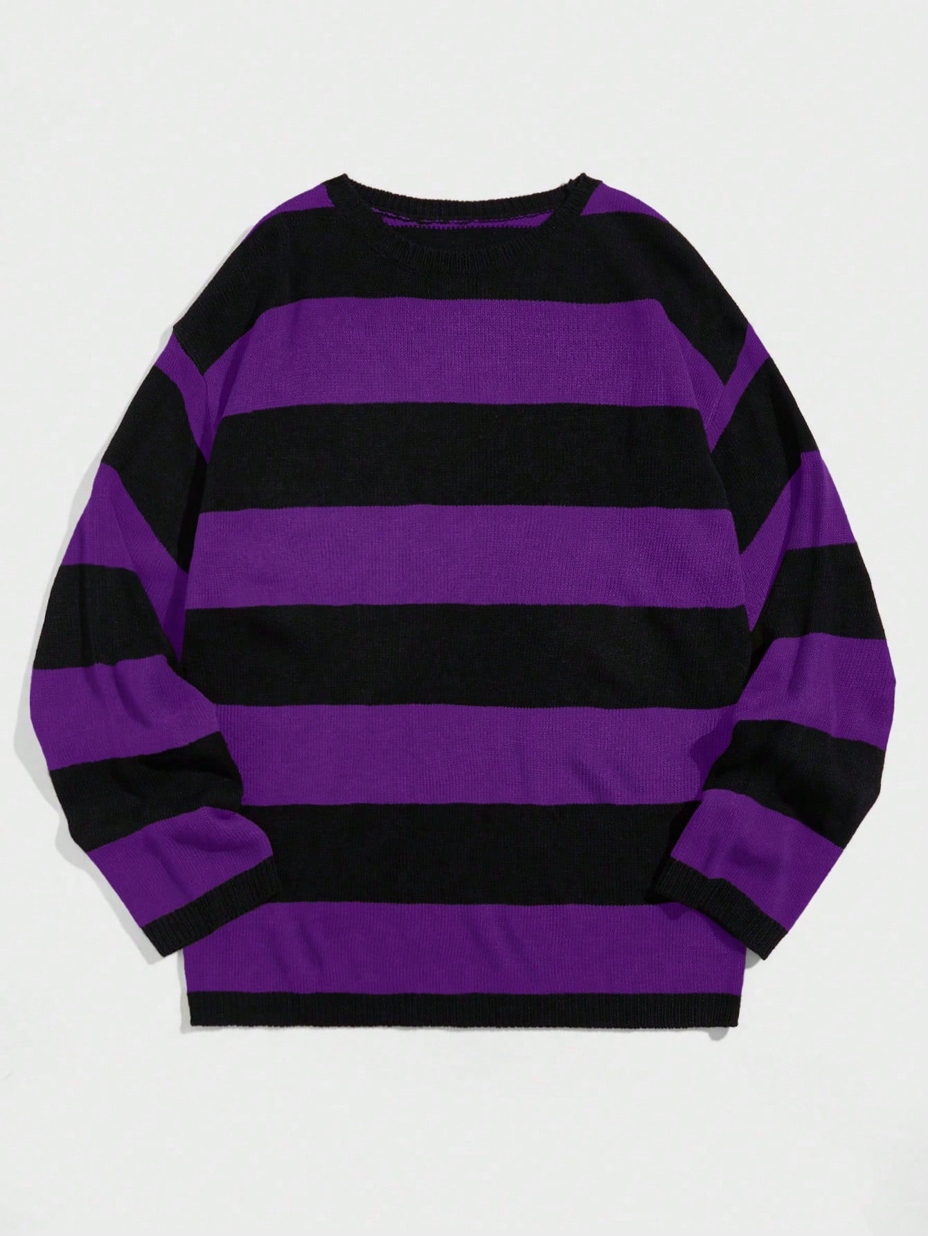 Men Two Tone Drop Shoulder Sweater