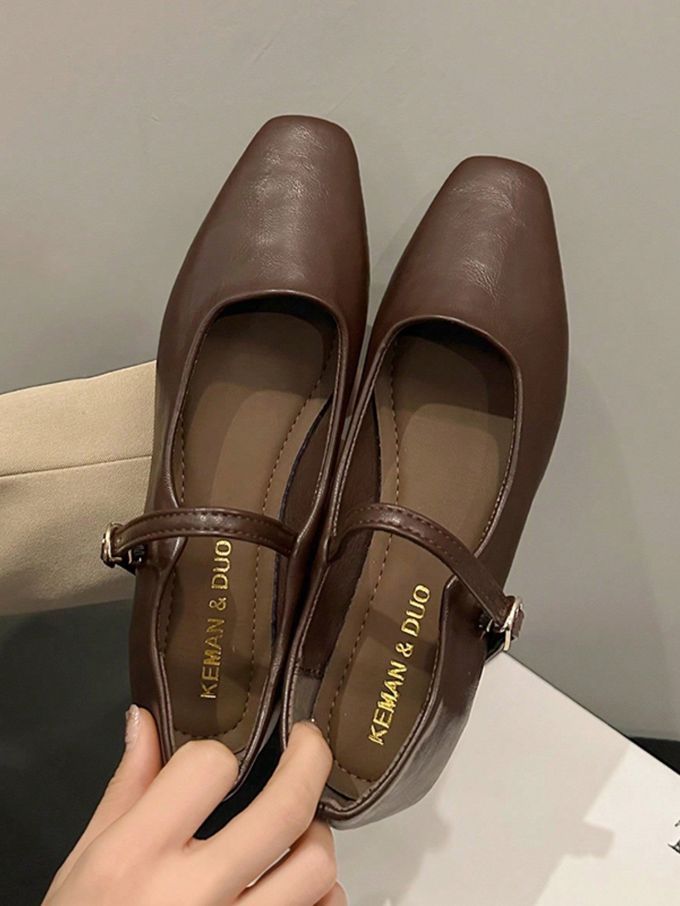 Mary Jane Shoes Women Shoe 2023 Spring Autumn New Shallow Mouth Soft Flat Shoe With Skirt Elegant