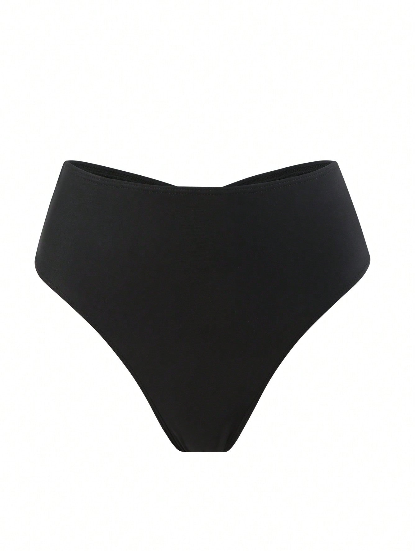 Swim Basics Summer Beach Women's Ruched V-Shaped Bikini Bottom