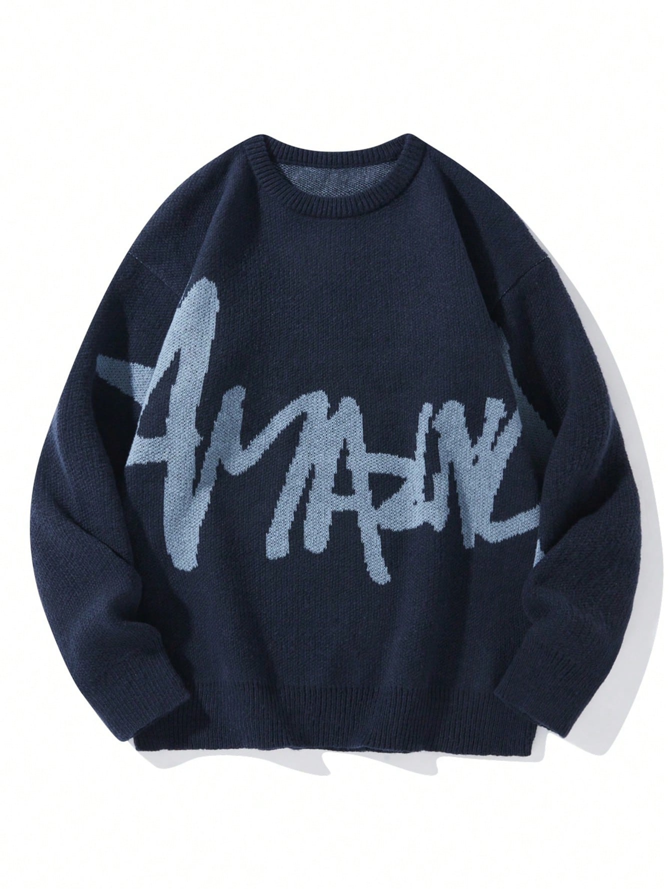 Men's Sweater With Letter Print Design