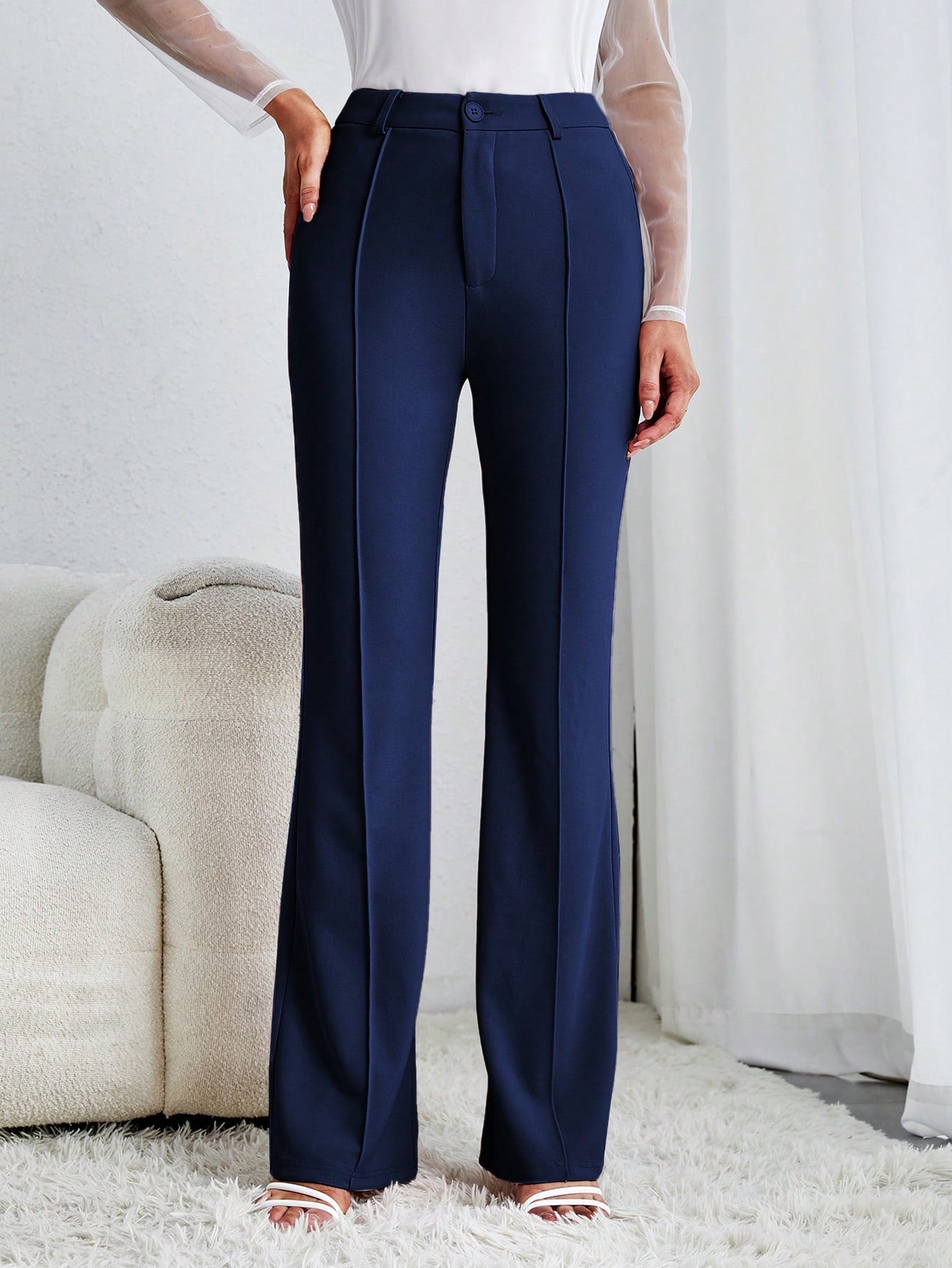 Tall Solid Flare Leg Pants