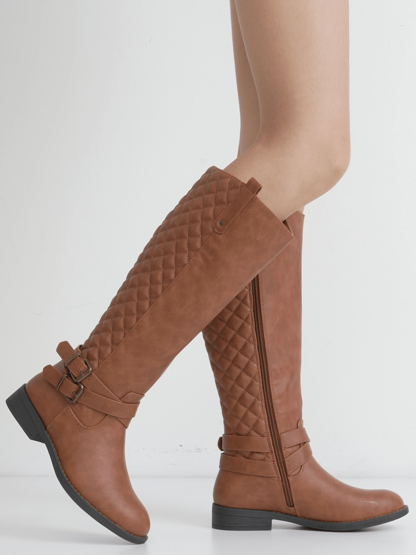 Women'S 949 Riding Boots Knee High Boots+Buckle Calf Boot