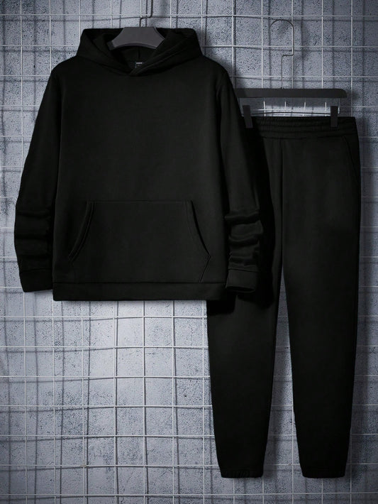 Men's Hooded Sweatshirt And Sweatpants Set