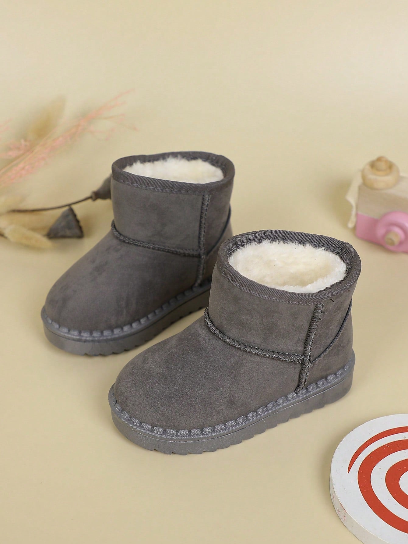 Autumn/Winter Children's Short Boots For Girls, Little/Big Kids' Warm Snow Boots, Glitter Boots, Thickened Baby/Toddler/Big Kid Booties