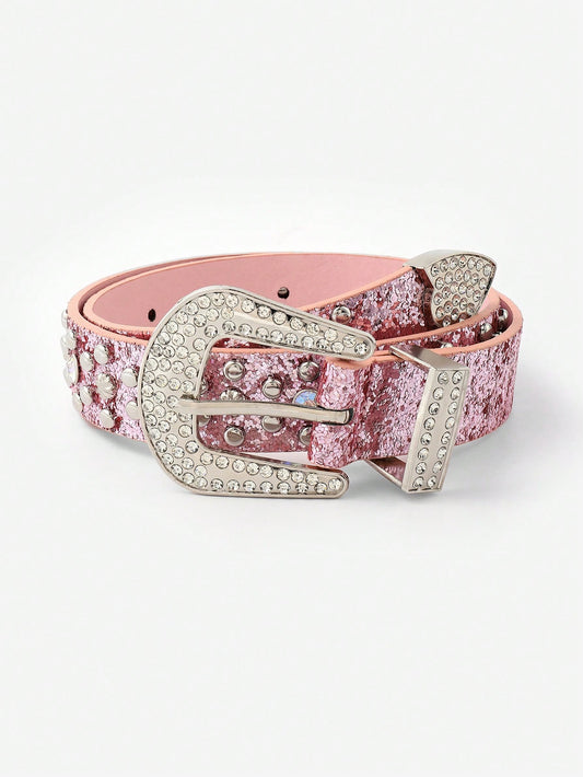 Kids' New Rhinestone Rainbow Belt With Body Design For Jeans/Dress Decoration