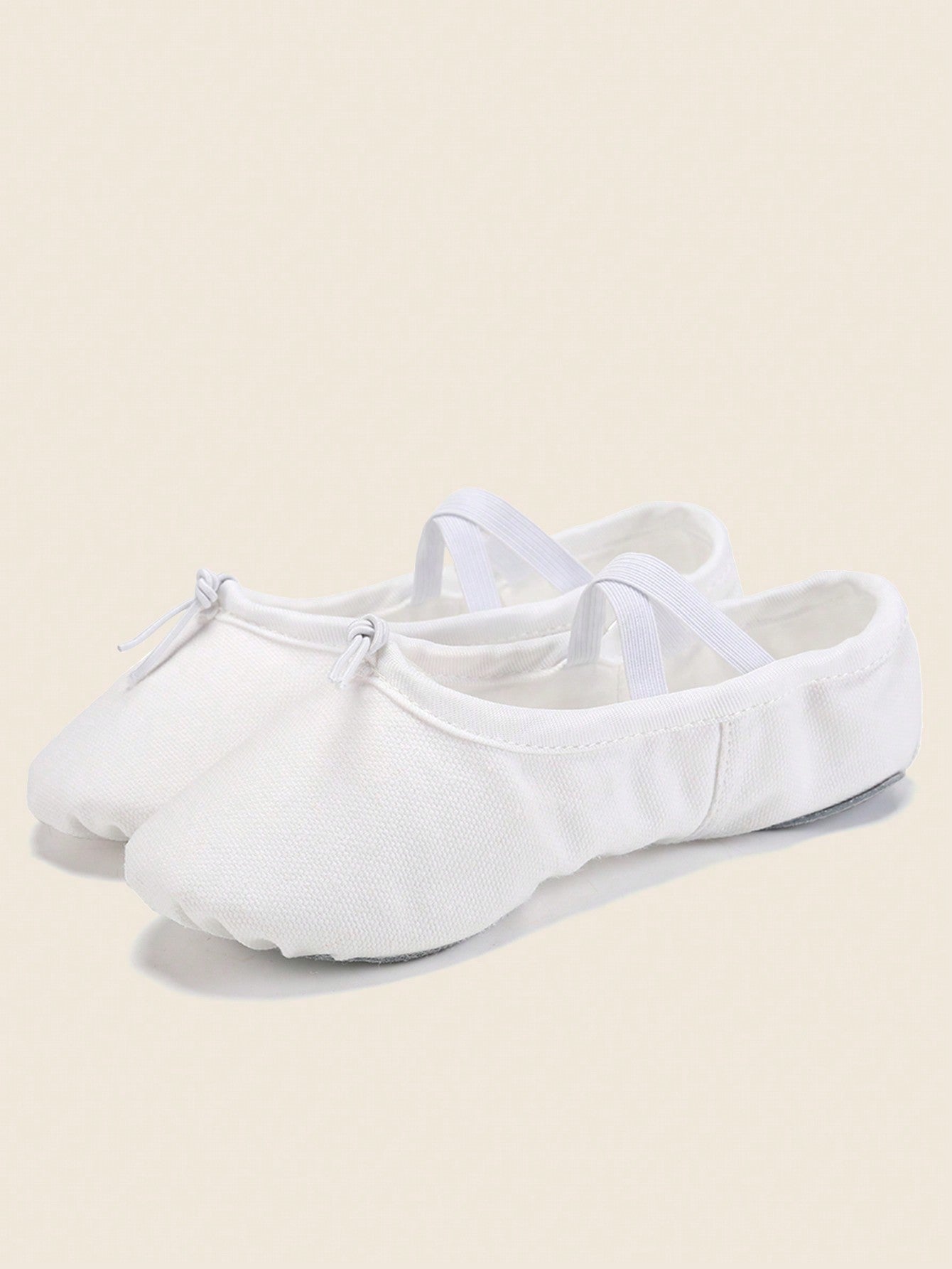 White Ballet Shoes Canvas Flat Ballet Dancing Slippers Dance Shoes For Adult Women Kids Children Classic Split-Sole Soft Leather