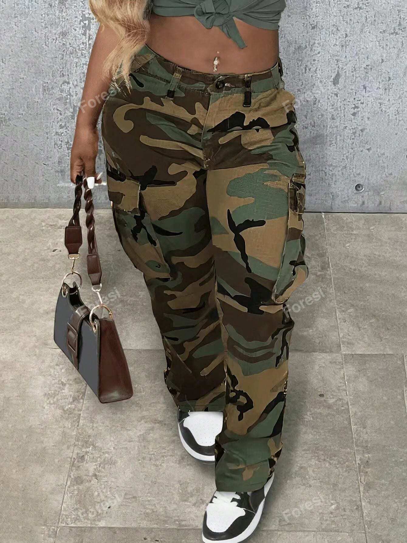 Women's Camouflage Cargo Pants