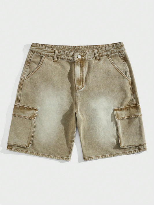 Street Life Men's Cargo Denim Shorts