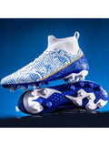 2024 New High Top Ag Football Shoes For Teenagers And Children, Non-Slip And Comfortable Outdoor Breathable Soccer Cleats And Training Shoes For Outdoor Sports, Anti-Skid And Wear-Resistant, Protecting Ankles