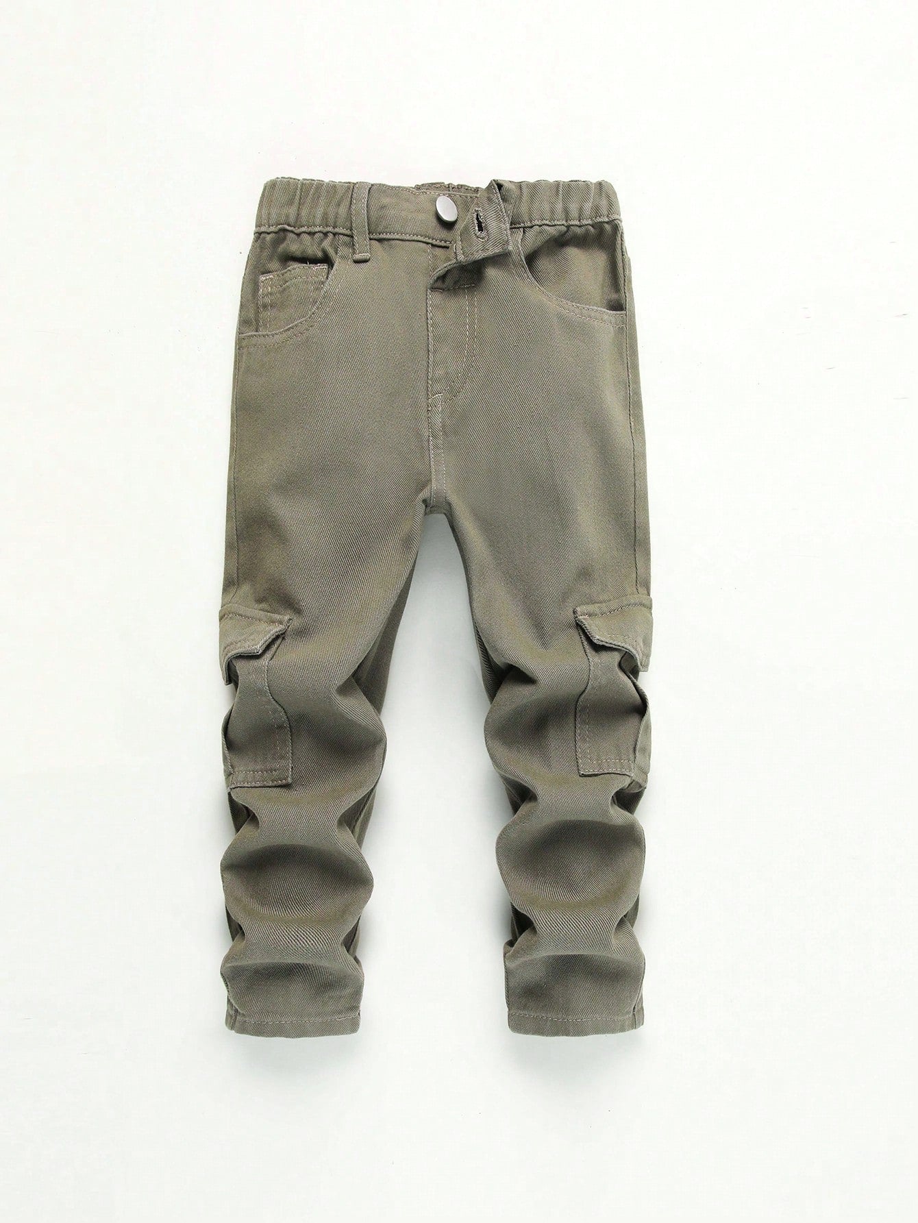 Young Boy Elastic Waist Cargo Jeans