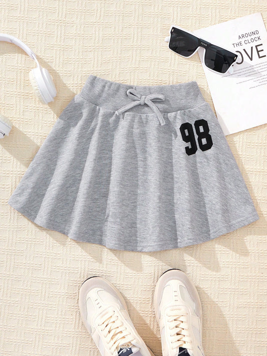 Young Girl Daily Casual Knit Sport Short Skirt