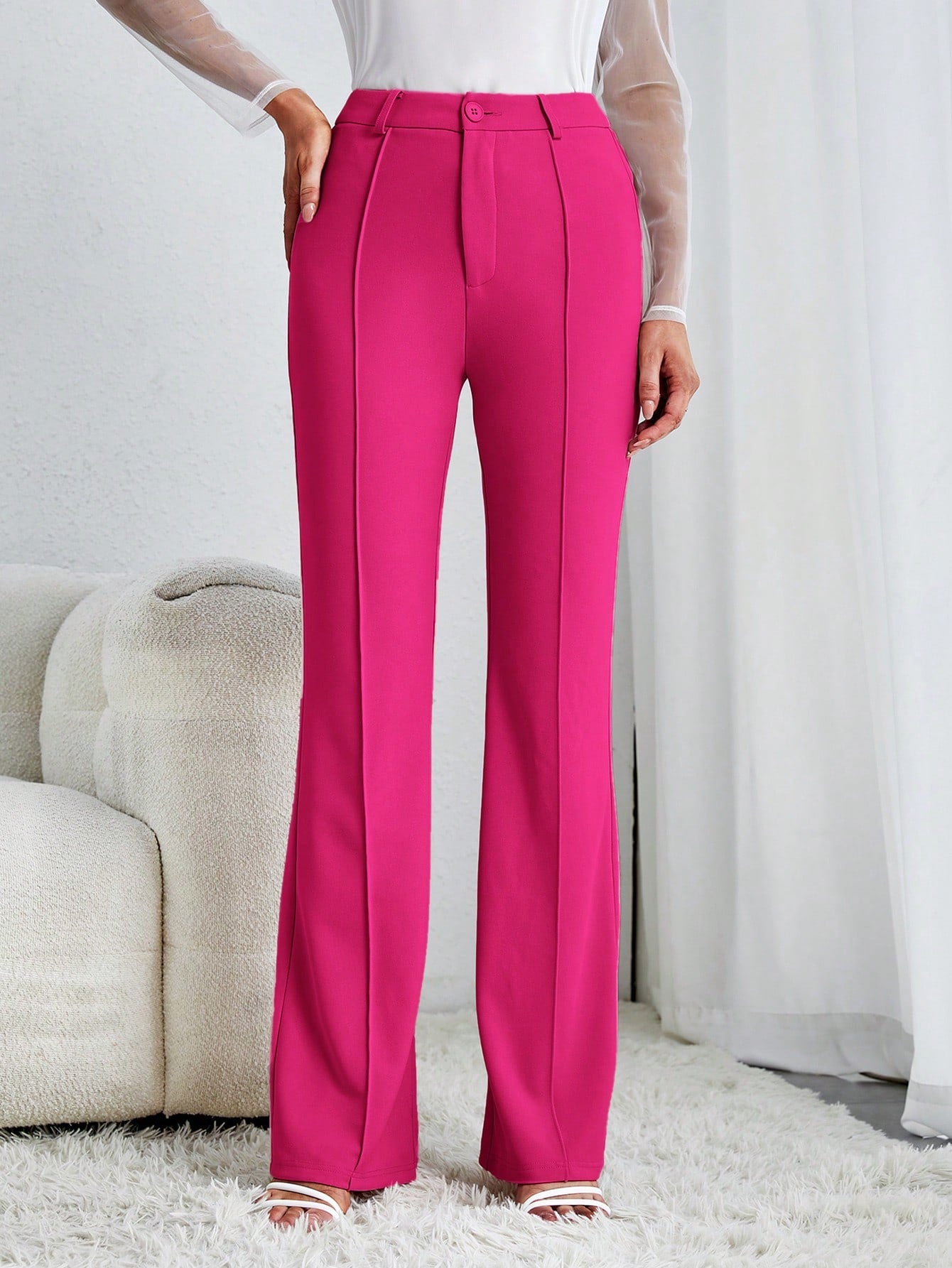 Tall Solid Flare Leg Pants