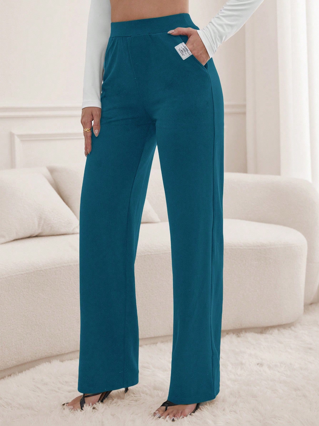 Tall Slant Pocket Straight Leg Pants