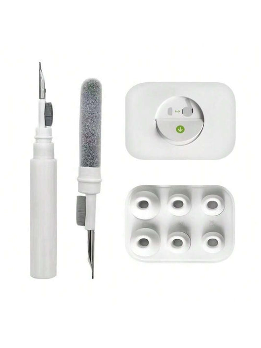 [1 Cleaner Pen And  3-Pairs Ear Tips]  Replacement Ear Tips With Noise Reduction Hole For AirPods Pro And AirPods Pro 2nd Generation , 3-In-1 Cleaner Kit For AirPods 1 2 3 Pro/Pro 2, Silicone Ear Tips For AirPods Pro (XS/S/L)