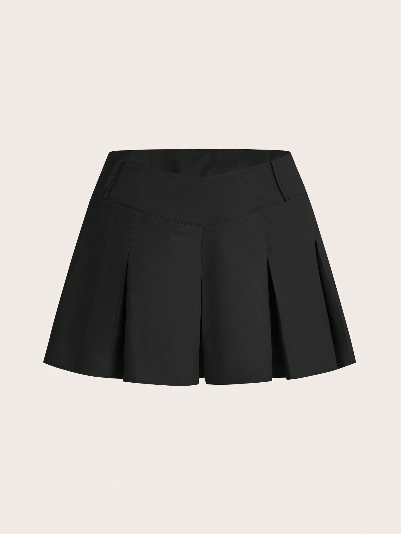 Plus Size Low V Waist Ruffled Skirt