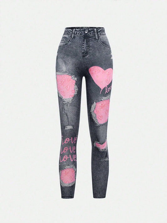 Tween Girl Comfortable Galaxy Pattern Leggings