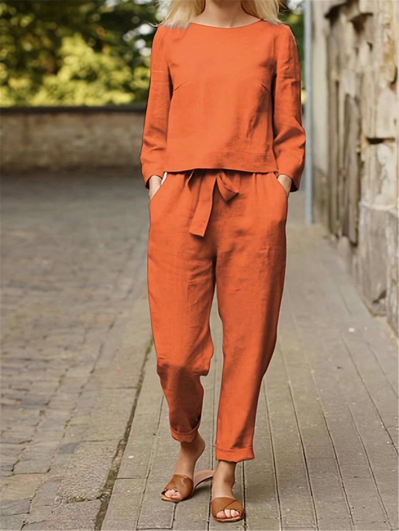 Women's Casual Solid Color Suit