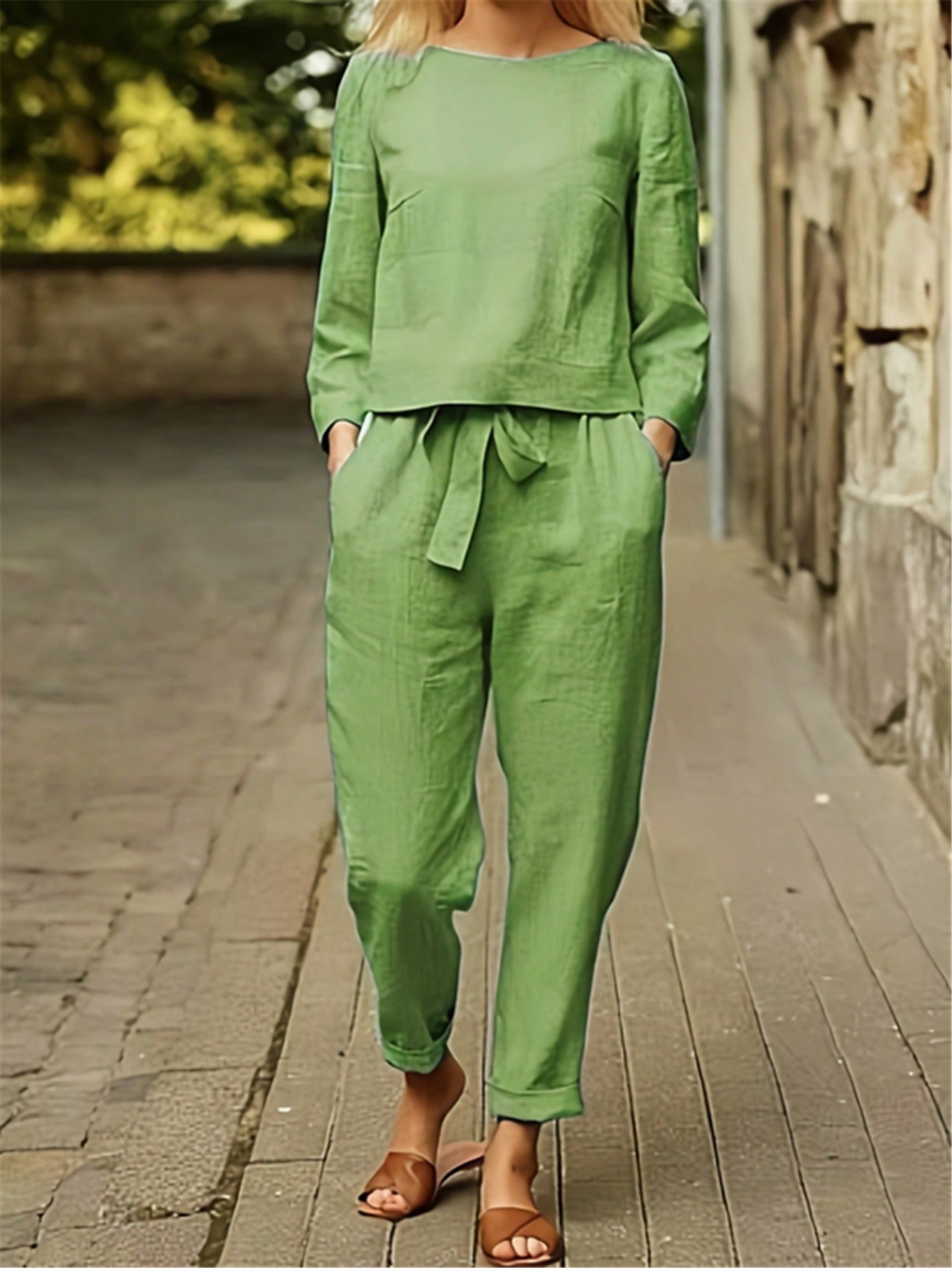 Women's Casual Solid Color Suit