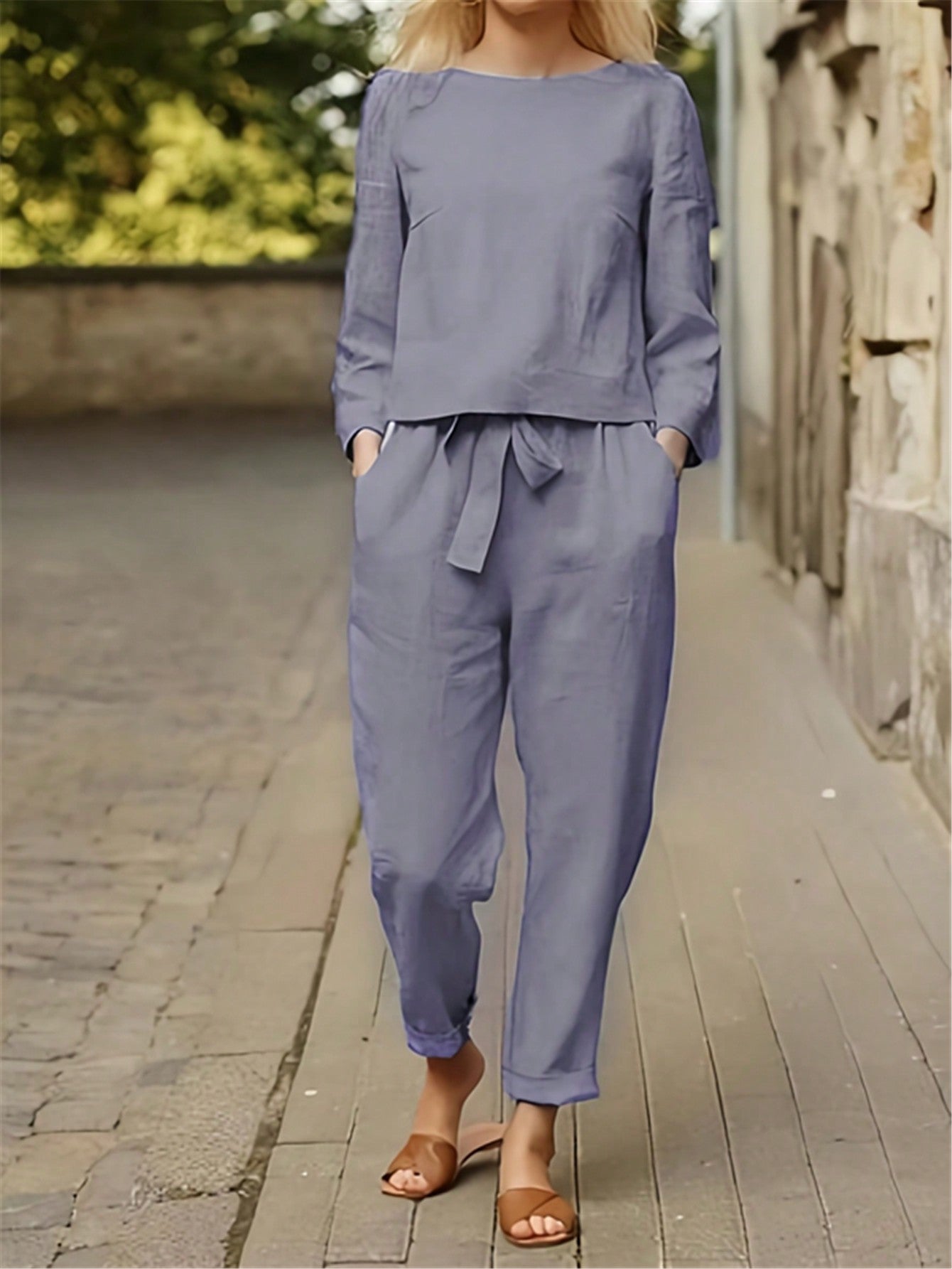 Women's Casual Solid Color Suit