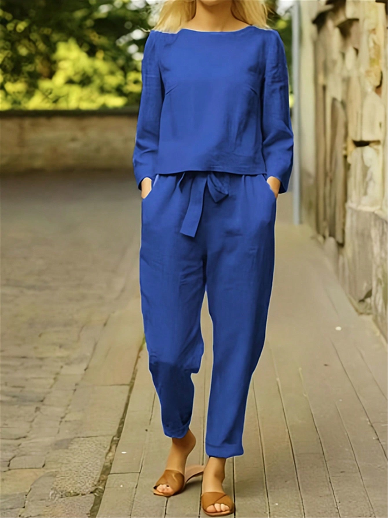 Women's Casual Solid Color Suit