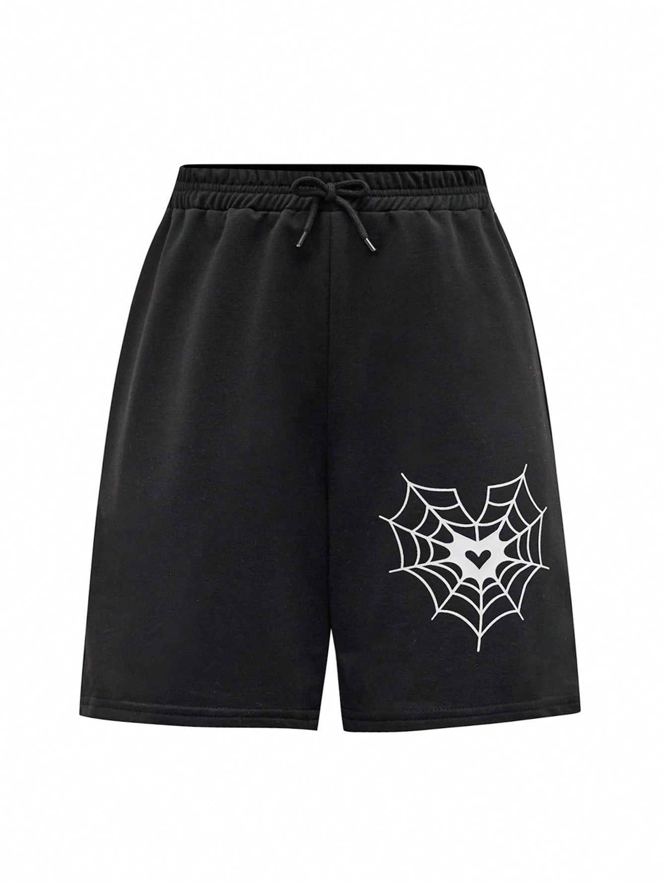 Teen Girls' Spider Web Print Shorts