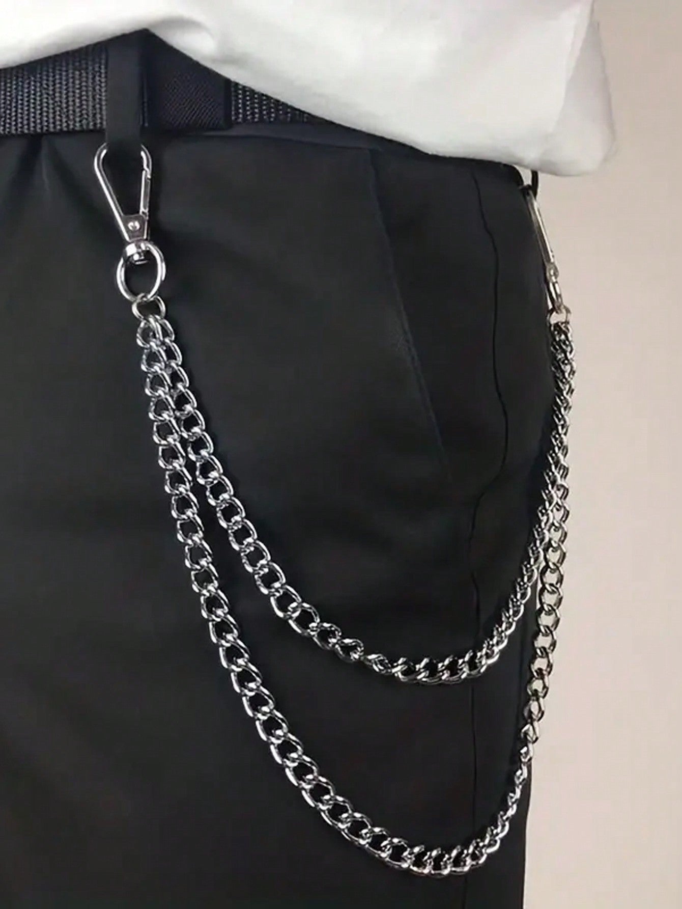 1pc New Pants Chain Fashion Men's Pants Chain Jeans Chain Punk Hip Hop Pants Chain Waist Chain , Ideal Choice For Gifts