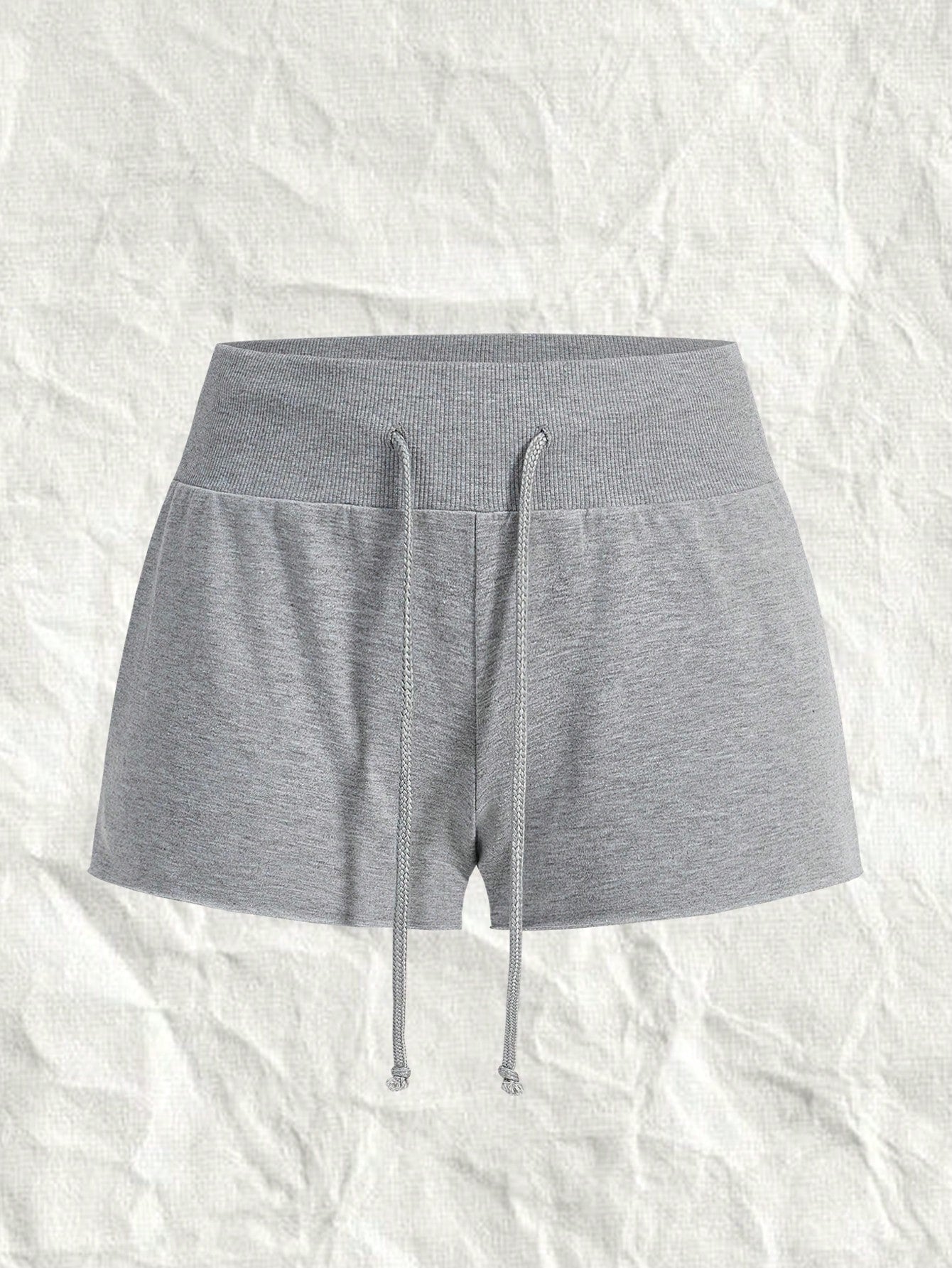 Women's Solid Color Simple Daily Knit Shorts