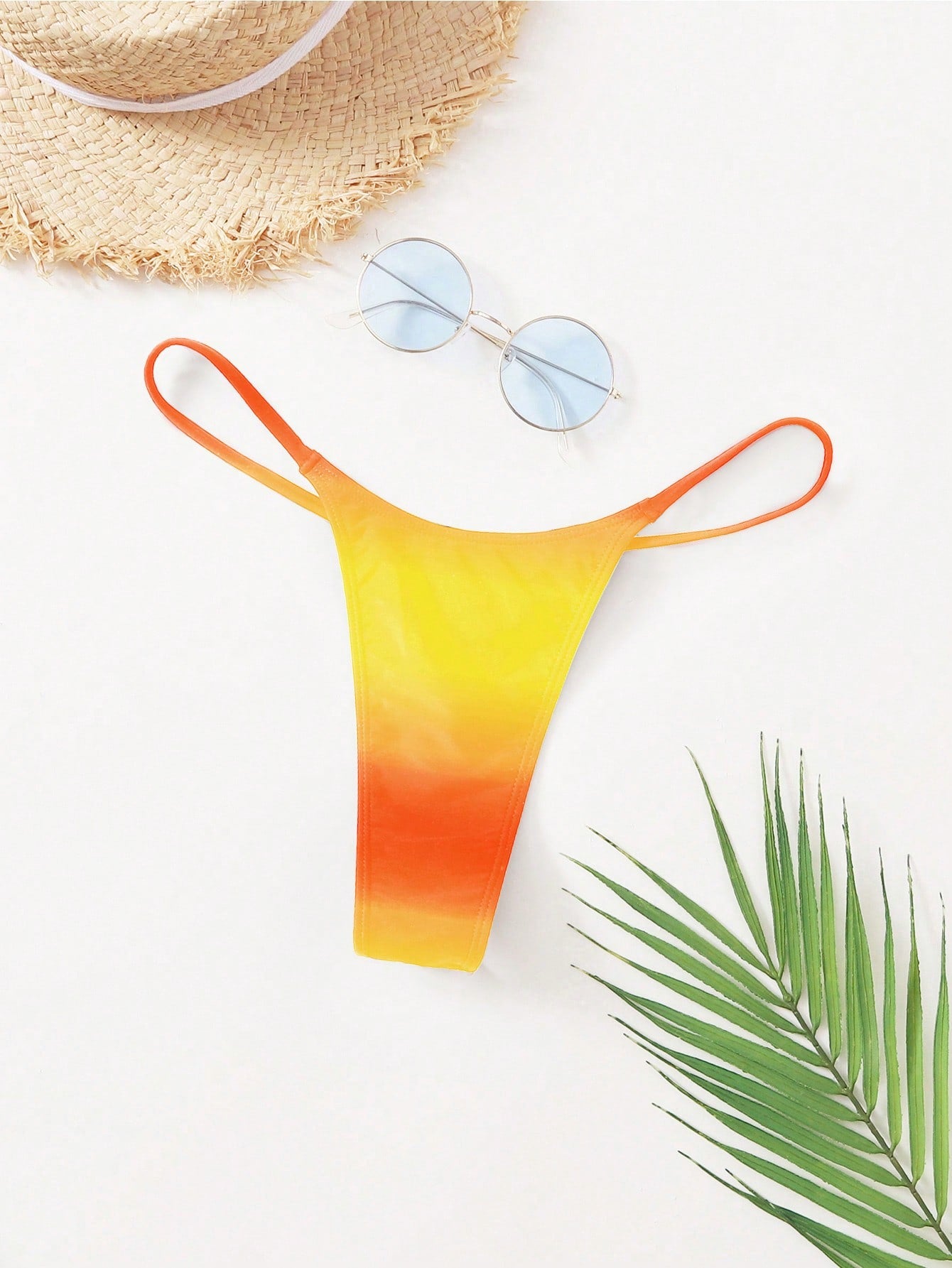 Swim Summer Beach Solid Thong Bikini Bottom