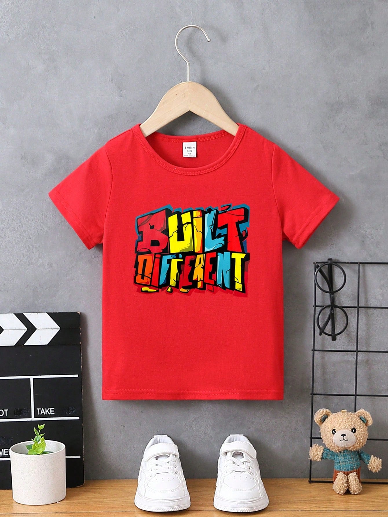 Young Boy Letter Graphic Tee