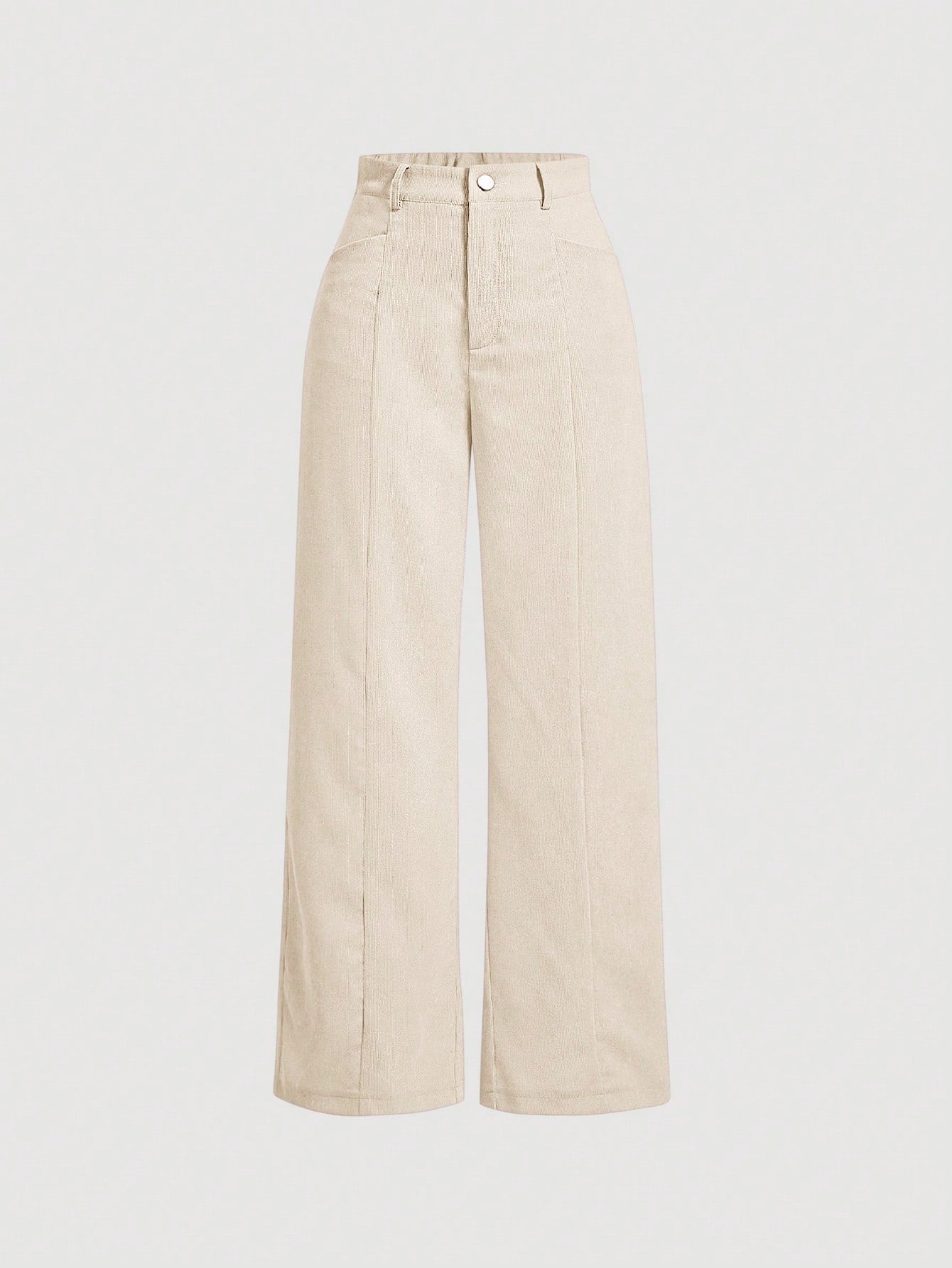 Women's Solid Color Straight Corduroy Pants