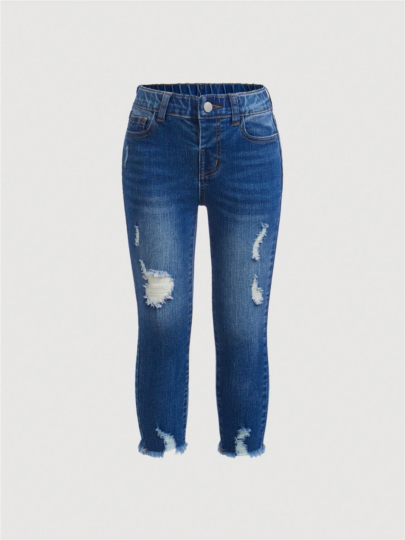 Young Girls' Distressed Denim Jeans