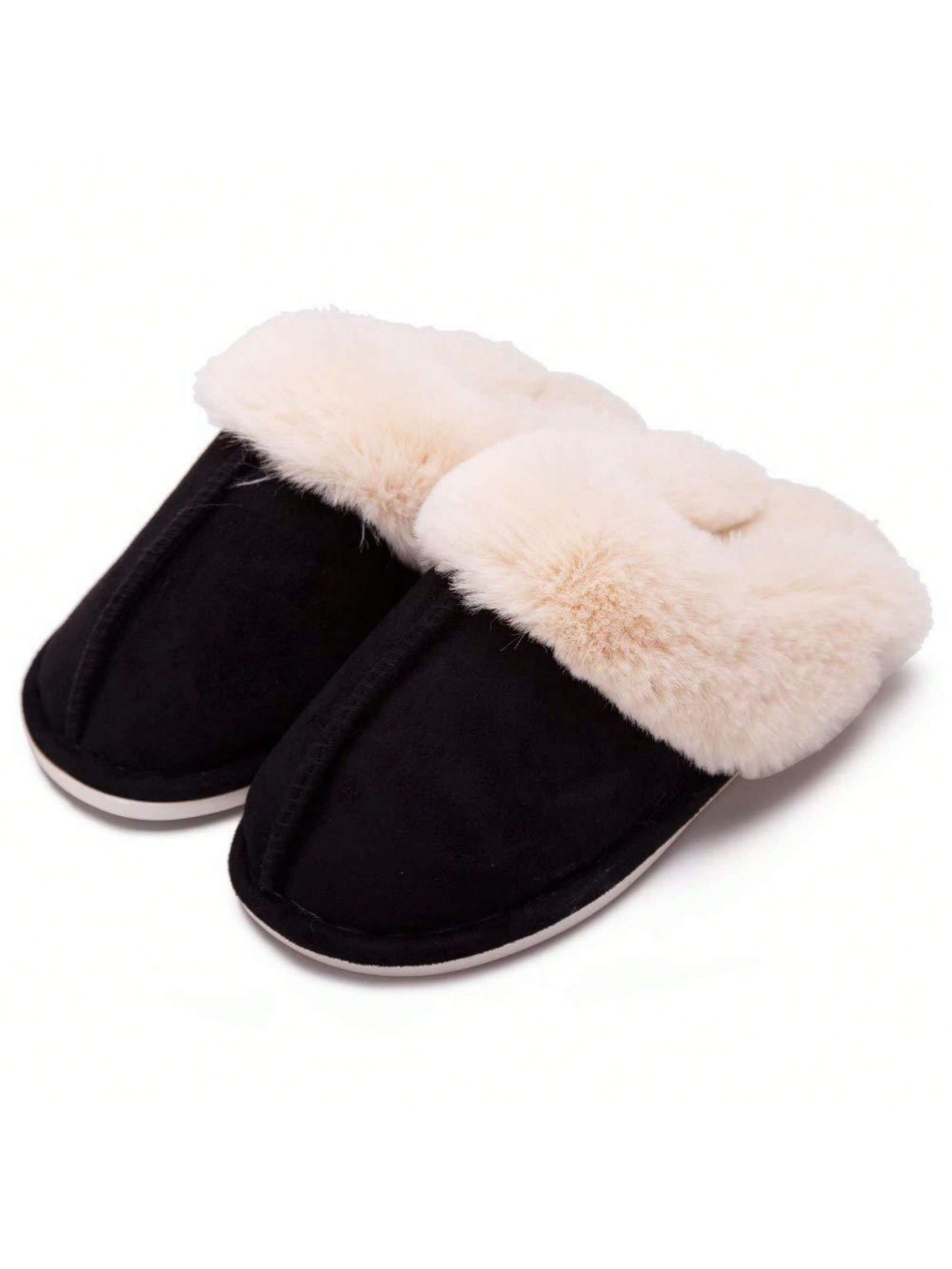 BenBoy Slippers For Womens Fluffy Slippers Warm Soft House Slippers Non-Slip Indoor Outdoor