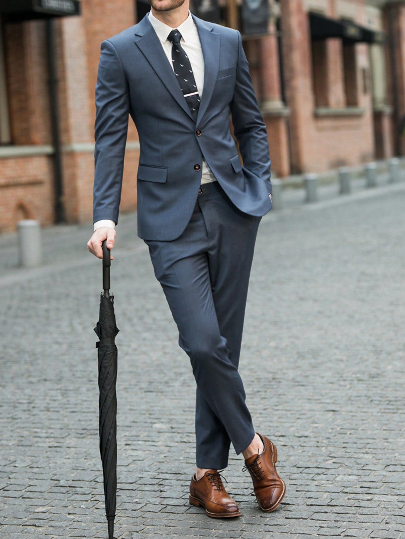 Men's Solid Color Suit