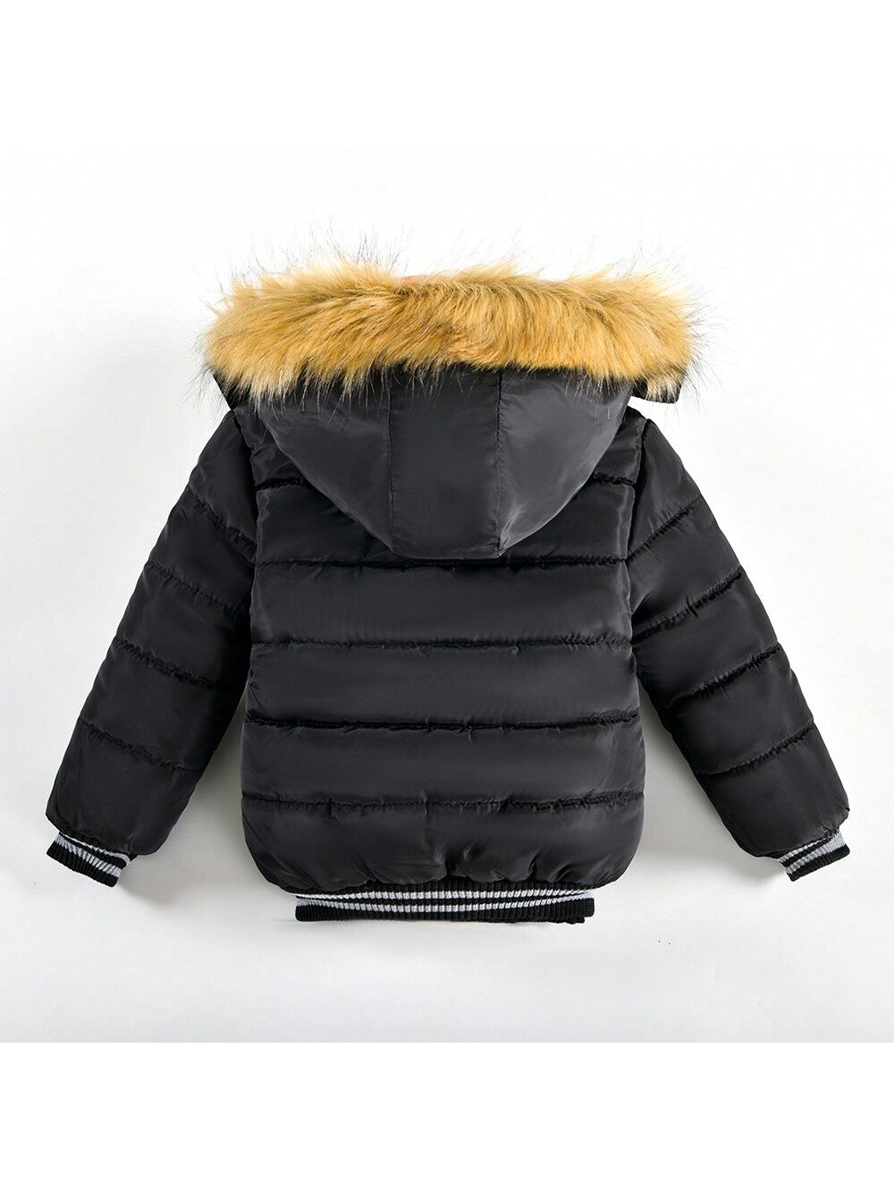 Young Boy The New Coat Boys Fashion Winter Loose Jacket Zipper Long Coat Warm Fur Collar Kids Clothes