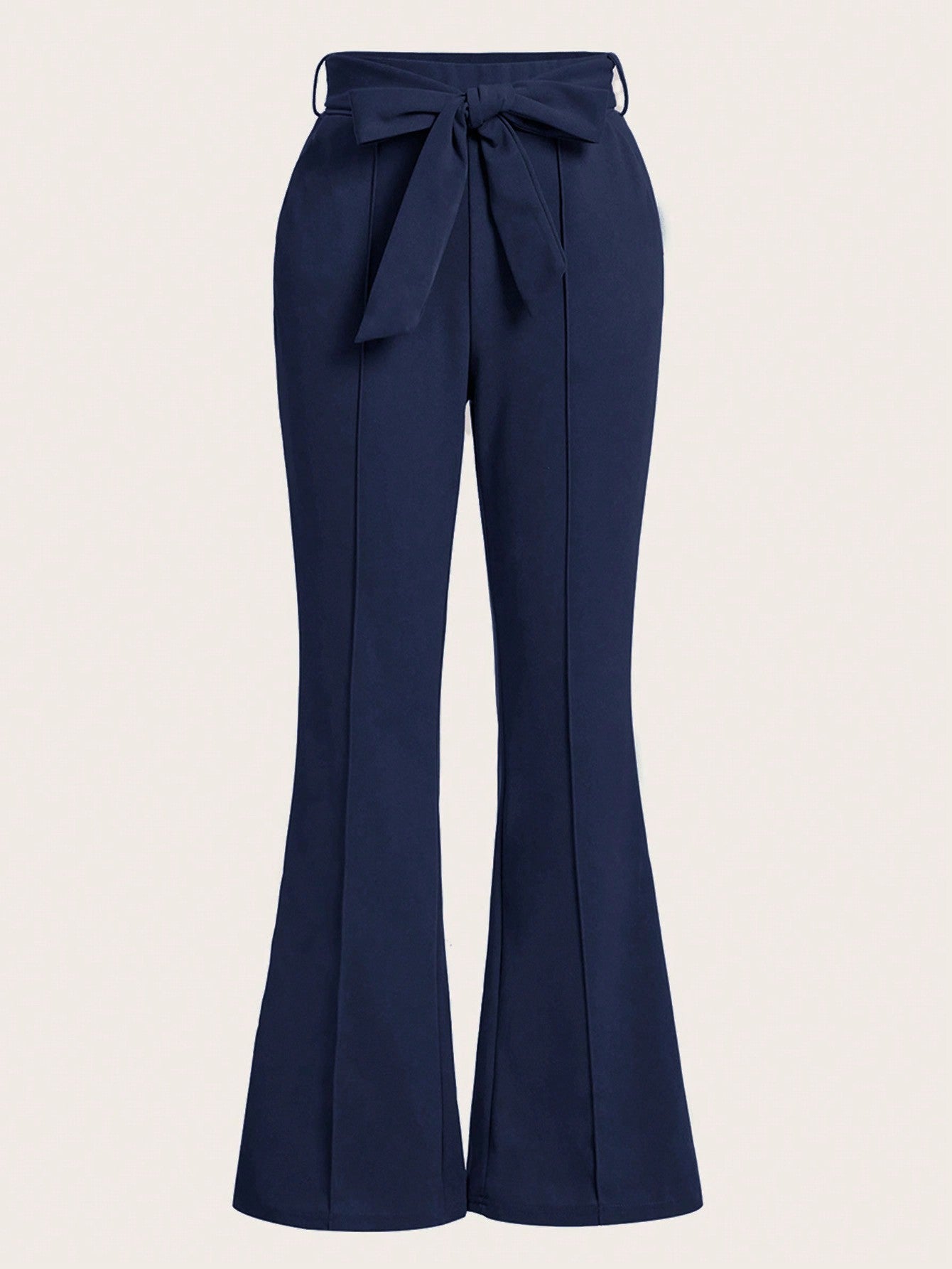 Women's Wide Belted Flared Pants