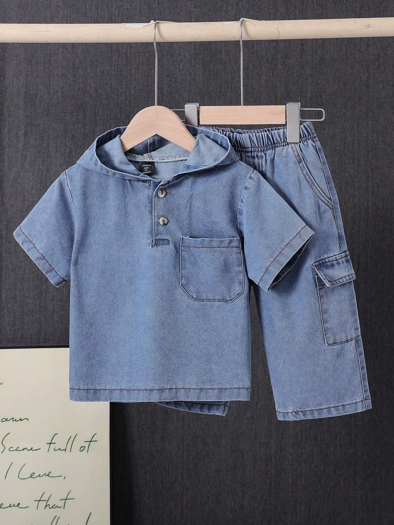 Fashionable Casual Denim Suit For Young Boys